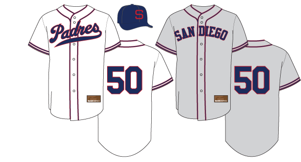 padres jersey history