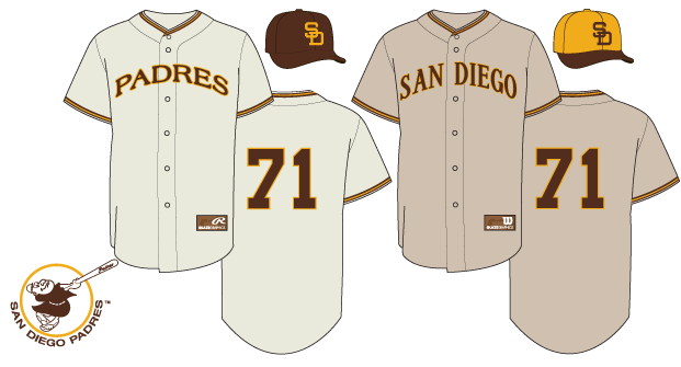 San Diego Padres Jersey History presented by The Glaze Page