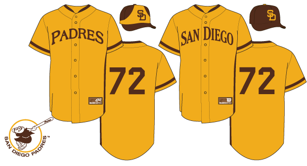 San Diego Padres Jersey History presented by The Glaze Page