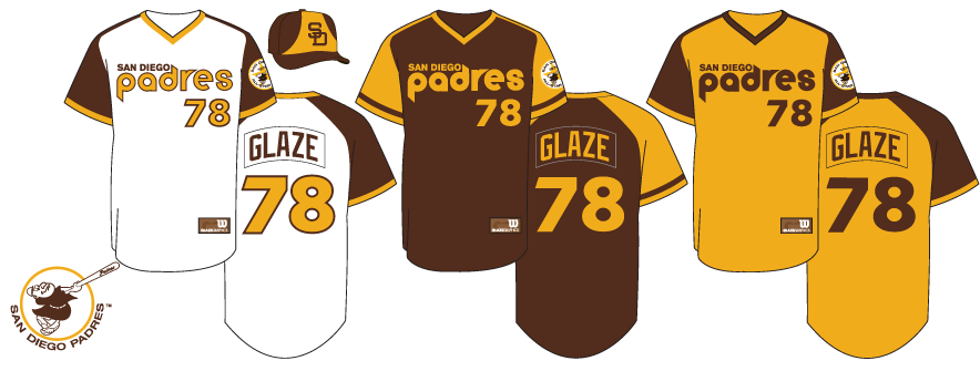 San Diego Padres Jersey History presented by The Glaze Page