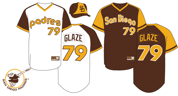 San Diego Padres Jersey History presented by The Glaze Page