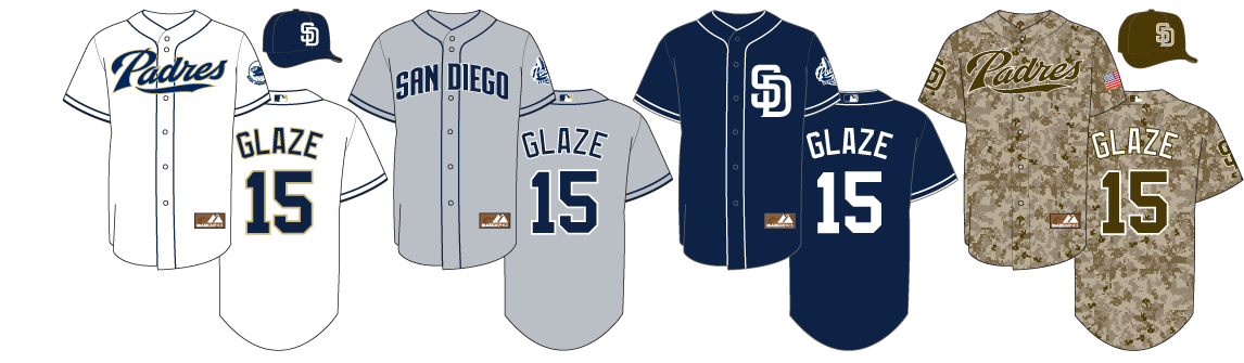 padres uniforms through the years